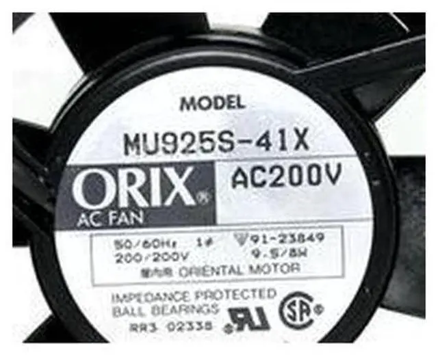 Main image of For ORIX MU925S-41X AC 200V 8W 90x90x25mm Cooler Square Fan