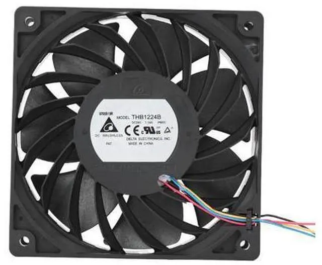 Main image of THB1224B-PM00 DC 24V 1.14A 12025 Delta 12cm 120mm 120X120X25mm Server Cooling Fan