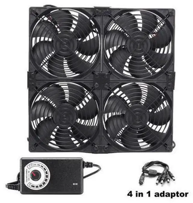 Main image of 12cm 120mm High Speed Large Air Flow 110V 220V BTC LTC Mining Machine Workstation Cabinet Graphics Card Rack Cooler Cooling Fan