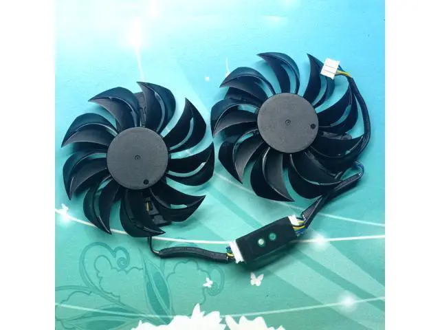 Alt view image 3 of 4 - A pair include electronic board For DATALAND RX460 2G 4G RX550 RX560 graphics card fan original APISTEK GA81B2U 12V 0.38A