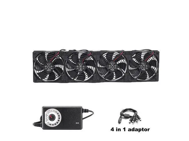 Alt view image 2 of 7 - 12cm 120mm High Speed Large Air Flow 110V 220V BTC LTC Mining Machine Workstation Cabinet Graphics Card Rack Cooler Cooling Fan