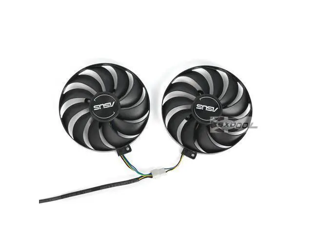 Alt view image 3 of 5 - 95mm For ASUS ROG-STRIX-GTX1650S GTX1660S-A6G-GAMING Raptor graphics fan FirstD FDC10U12S9-C DC12V 0.45A (A Pair)round fans