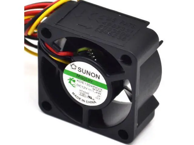Alt view image 2 of 6 - 5pcs/lot and 40*40*20mm 3-wire 4020 4 cm silent fan 1.4W KDE1204PKVX