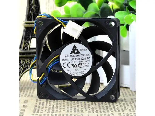 Alt view image 4 of 5 - Original Delta AFB0712HHB 0.45A AMD CPU Radiator 7015 4-pin PWM Ball Fan