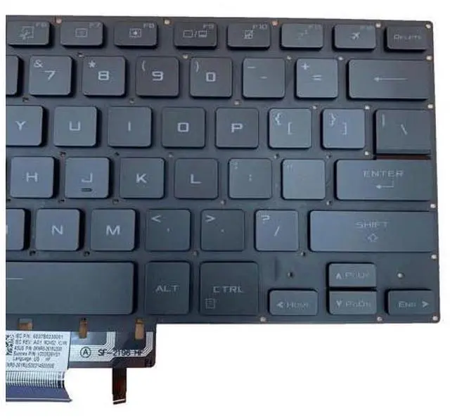 Alt view image 3 of 4 - for ROG Zephyrus G15 2021 G15 GA503 GA503Q GA503QR Backlit US Keyboard