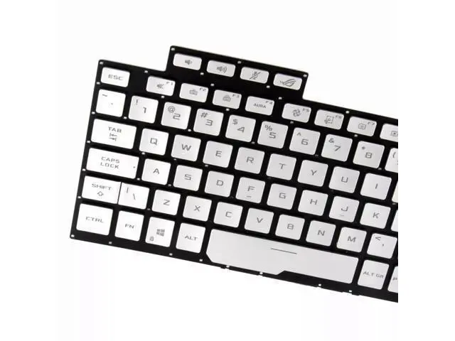 Alt view image 2 of 5 - Laptop Keyboard ROG Zephyrus G14 GA401 GA401U Silver US Backlit