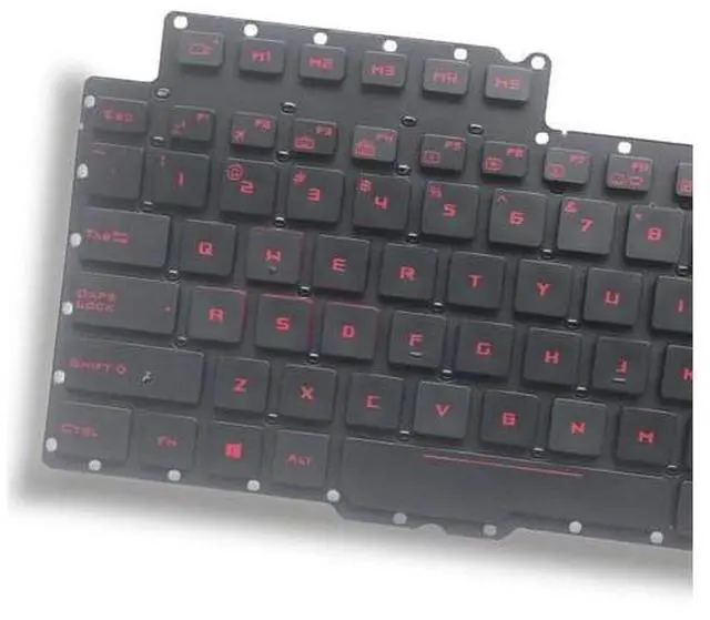 Alt view image 3 of 3 - Red Keys US QWERTY Keyboard Backlit for ROG G752 G752V G752VT G752VY G752VS G752VM