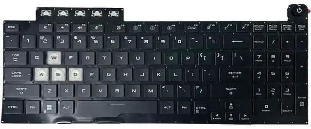 Main image of US Layout Backlit Keyboard for TUF Gaming 8 F15 FX506 FA506 FA506II FX506H