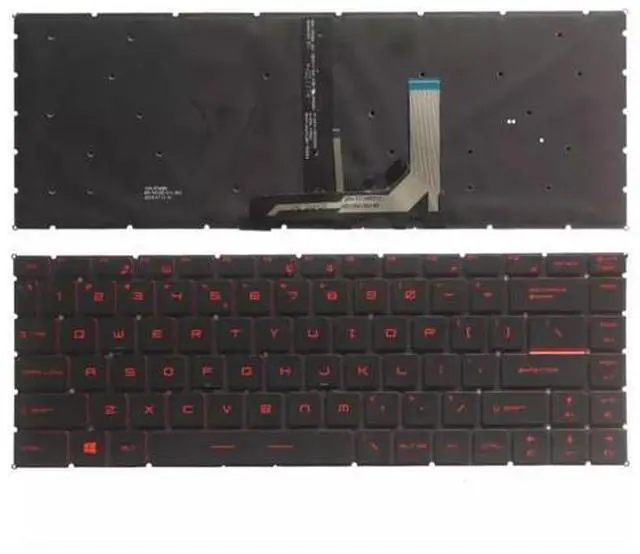 Main image of For GF63 8RC 8RD MS-16R1 MS-16R4 Laptop Keyboard US Black Red Backlit