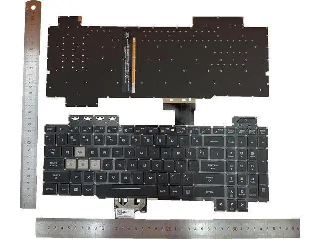 Alt view image 2 of 5 - US Layout RGB Colorful Backlight Keyboard for TUF Gaming FX505 FX505D