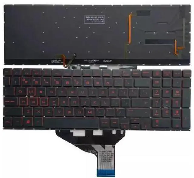 Main image of for Omen 15-dc US Layout Keyboard Red Backlit Laptop Replacement