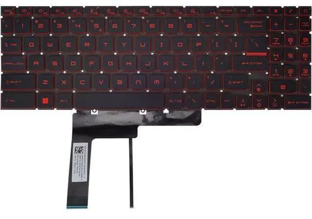 Main image of US Keyboard for Katana GF66 GF76 & Pulse GL66 GL76 Red Backlit MS-1582