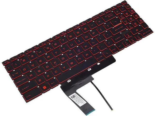 Alt view image 4 of 4 - US Keyboard for Katana GF66 GF76 & Pulse GL66 GL76 Red Backlit MS-1582