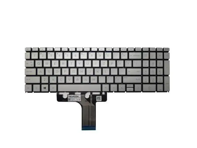 Alt view image 2 of 2 - Backlit Silver US Laptop Keyboard For Pavilion 15-EH 15Z-EH 15-EG 15T-EG