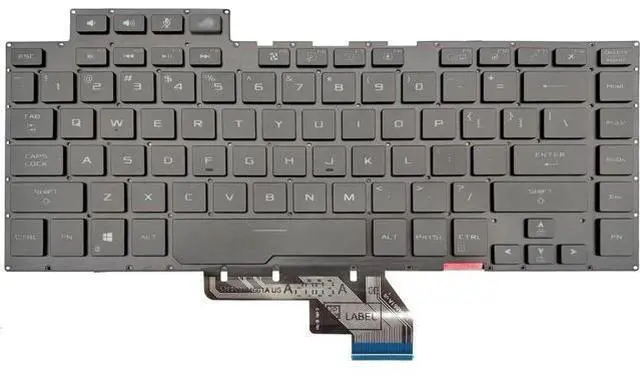 Alt view image 2 of 4 - Laptop Keyboard RGB Backlit for ASUS ROG GA502 GA502 GX502 GU502 US Layout