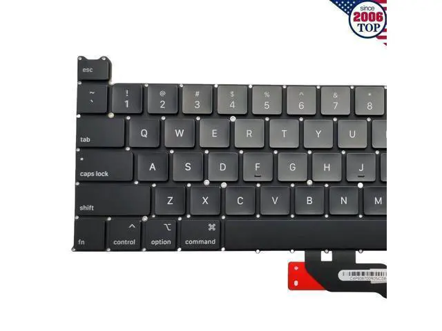 Alt view image 3 of 5 - Replacement for MacBook Pro 13 inch A2251 Released 2020 US Layout Keyboard