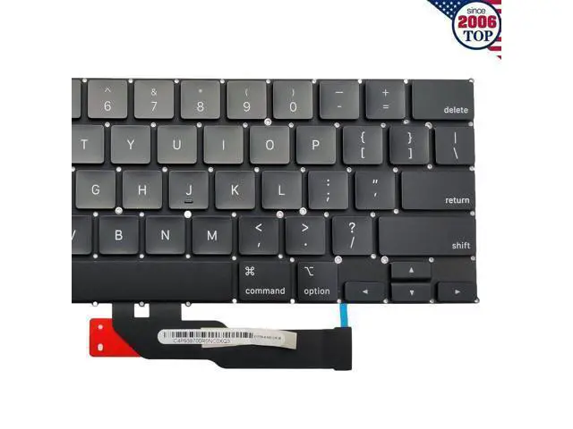 Alt view image 4 of 5 - Replacement for MacBook Pro 13 inch A2251 Released 2020 US Layout Keyboard