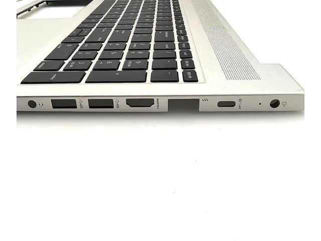 Alt view image 3 of 7 - Replacement for Probook 450 455 G6 450 455R G7 Laptop Upper Case Palmrest with Non-Backlit Keyboard L45091-001 Sliver