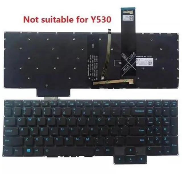Alt view image 3 of 5 - FOR Ideapad Gaming 3-15IMH05 3-15ARH05 Keyboard US Backlit BLUE Keys SN20X22315