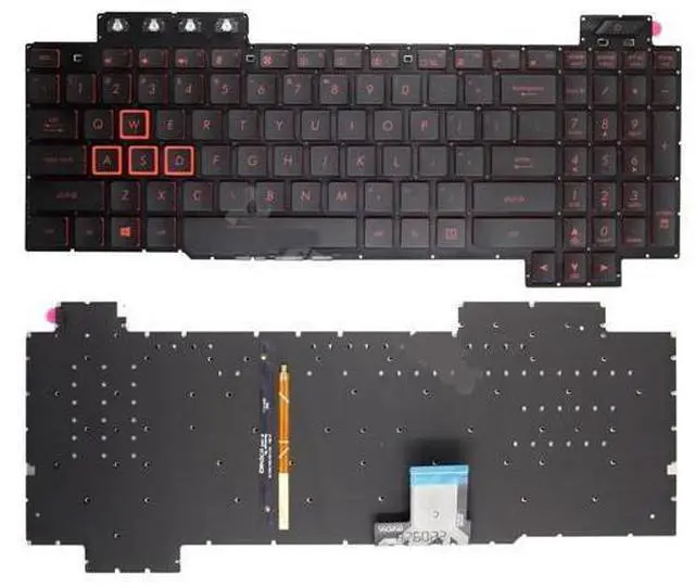 Main image of New Black For TUF Gaming FX505D Red US Keyboard Backlit FX505DY FX505DT FX505DU