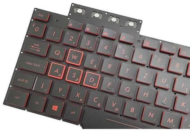 Alt view image 2 of 5 - New Black For TUF Gaming FX505D Red US Keyboard Backlit FX505DY FX505DT FX505DU