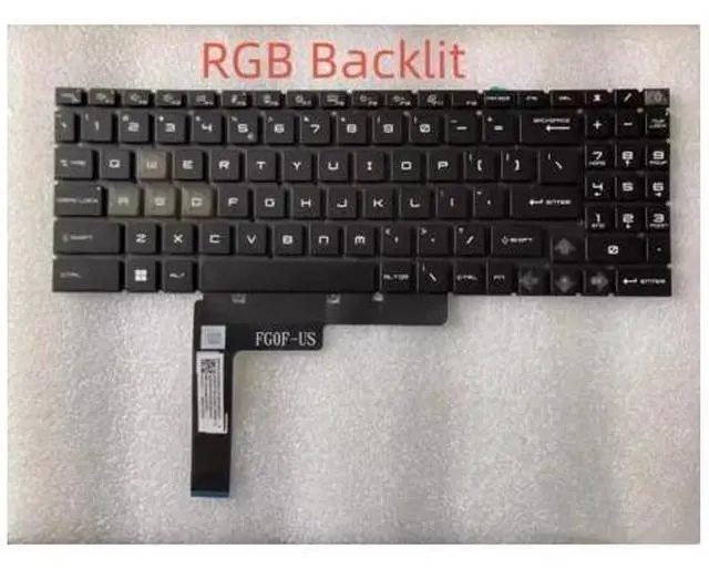 Main image of For Cyborg 15 Air A12V MS-15K1 A13VEK A13VFK Laptop RGB Backlit US keyboard