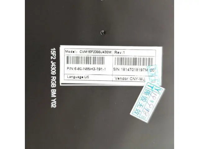 Alt view image 2 of 3 - US Layout Color Backlit Keyboard for Clevo N855HJ1 N857HJ1 N870HJ1 N850HP6