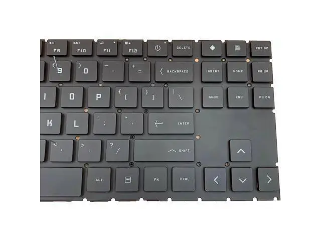 Alt view image 3 of 3 - US White Backlit Keyboard for Omen 15-EK 15-EK0020CA 15-EN Laptop Layout