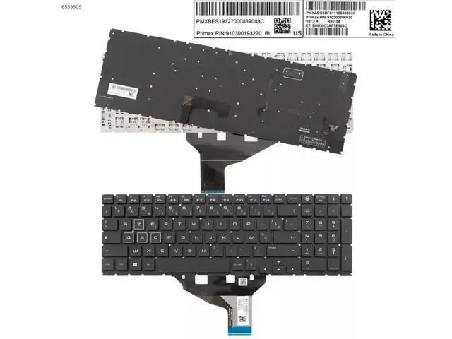 Alt view image 4 of 4 - US Keyboard RGB Backlit for OMEN 15-DC 15T-DC 15-DH 15T-DH TPN-Q211 Laptop