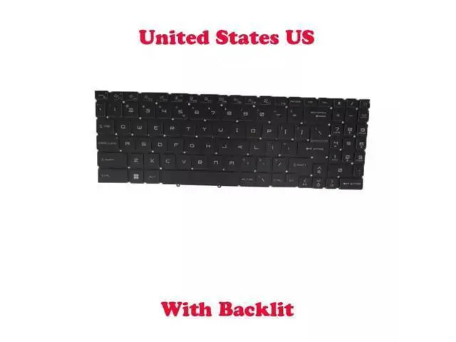 Alt view image 3 of 3 - FOR Modern 15 MS-14C1 MS-14C2 MS-1551 Keyboard Backlit US