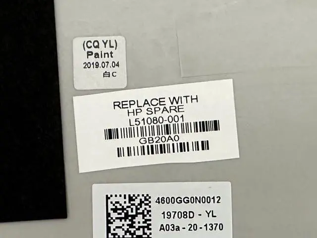 Alt view image 4 of 4 - New Pavilion x360 14-DH LCD Silver Back Cover Rear Top Lid Case L51080-001