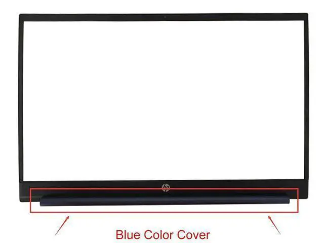 Alt view image 2 of 3 - For Pavilion 15-EG M33442-001 NEW LCD Front Bezel Cover Blue 15-eg0073cl