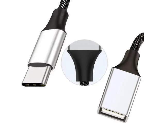Alt view image 7 of 7 - 0.8FT USB-C Male to Dual USB-A 2.0 Female OTG Splitter Adapter, 2-Port Type-C Hub for Phones, Laptops & Game Consoles