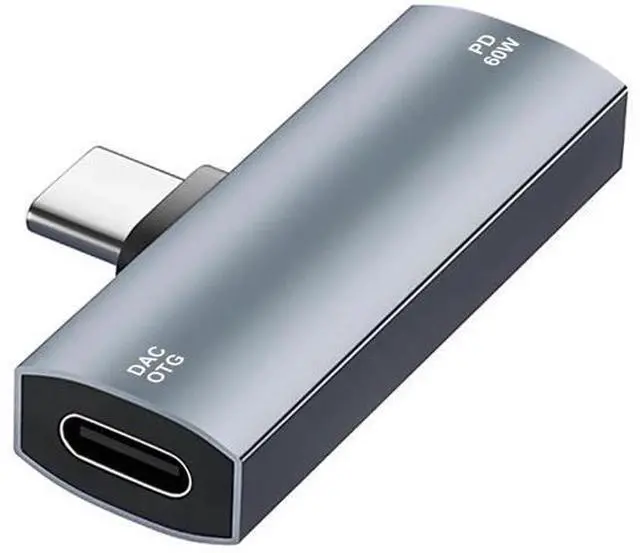Main image of 2-in-1 USB C Audio Charging Splitter Dongle, USB Type C to 3.5mm Headphone Jack with 60W PD Fast Charge for iPhone 15/16, iPad, Galaxy, Pixel Phones