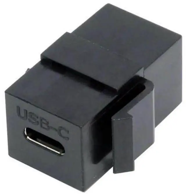 Main image of USB2.0 Type-C Female to Female Keystone Jack Insert Coupler | Inline Wall Plate Panel Mount Type-C Socket Module