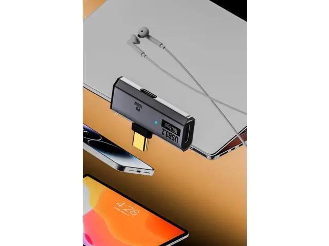Alt view image 4 of 6 - 2-in-1 USB C Splitter, Grey Dual Type C Audio & 100W Charging Dongle for iPhone 15/16, iPad, Steam Deck, Rog Ally, No Video Transmission