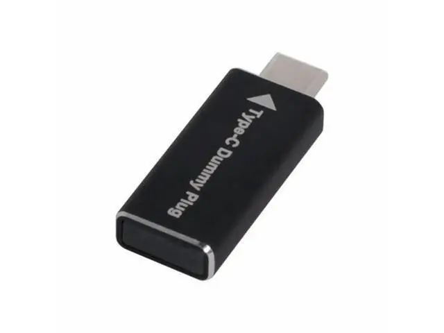 Alt view image 4 of 7 - USB-C Virtual Display Dummy Plug, DP-Alt Mode DDC EDID Headless Ghost Display Emulator 4K@17Hz Black