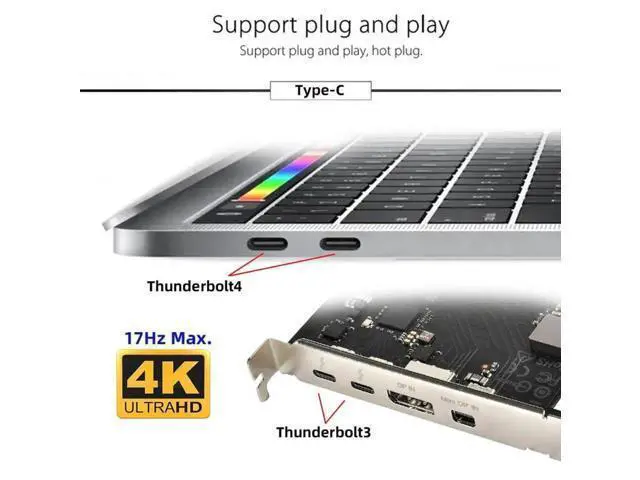 Alt view image 2 of 7 - USB-C Virtual Display Dummy Plug, DP-Alt Mode DDC EDID Headless Ghost Display Emulator 4K@17Hz Black