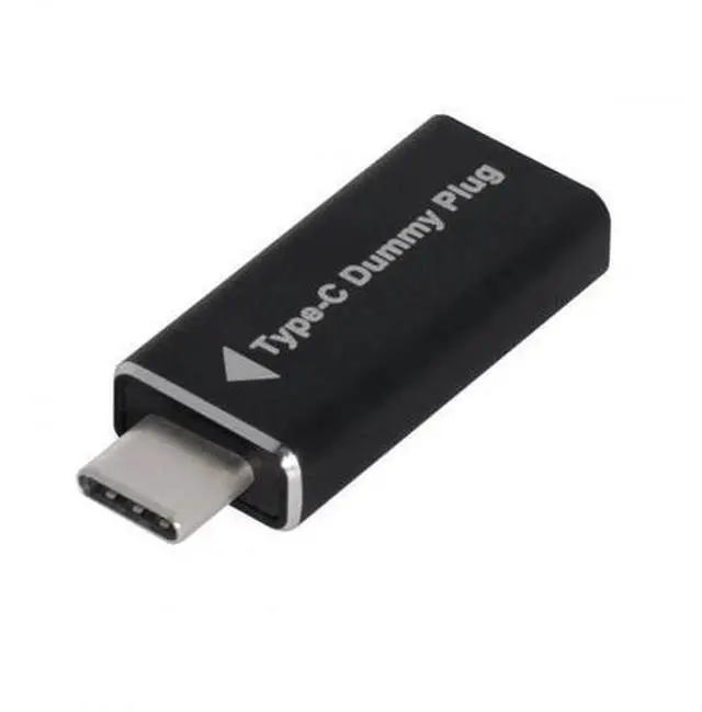 Main image of USB-C Virtual Display Dummy Plug, DP-Alt Mode DDC EDID Headless Ghost Display Emulator 4K@17Hz Black