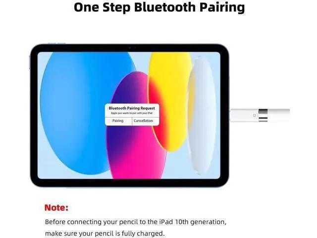 Alt view image 5 of 6 - USB C to Apple Pencil 1st Generation Charging Adapter, USB-C Male to Lightning Female iPencil Charger Dongle Connector for iPad 10th Gen, White