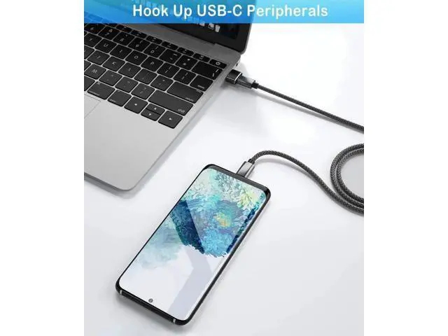 Alt view image 5 of 6 - 4 Pack USB A Male to USB C Female Adapter, USB-A to Type C Charging Converter Compatible with Apple Watch Ultra, iWatch 8/7, iPhone 14/13/12/11 Series, AirPods, iPad 9/10/Air 5/Mini 6, Samsung Galaxy