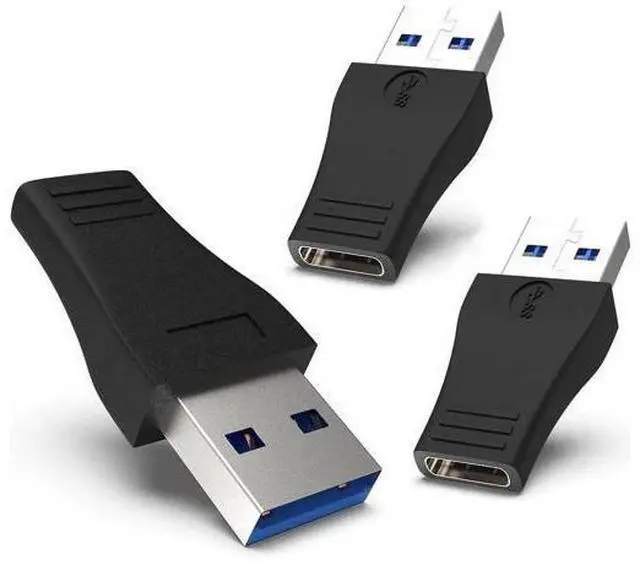 Main image of 3 Pack USB 3.0 A Male to USB C Female Adapter, USB-A to Type C Charging Converter Compatible with iPhone 15 Series, Apple Watch Ultra, iWatch 8/7, AirPods, iPad, Samsung Galaxy S23/S24, Car Chargers &