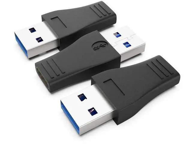 Alt view image 3 of 7 - 3 Pack USB 3.0 A Male to USB C Female Adapter, USB-A to Type C Charging Converter Compatible with iPhone 15 Series, Apple Watch Ultra, iWatch 8/7, AirPods, iPad, Samsung Galaxy S23/S24, Car Chargers &