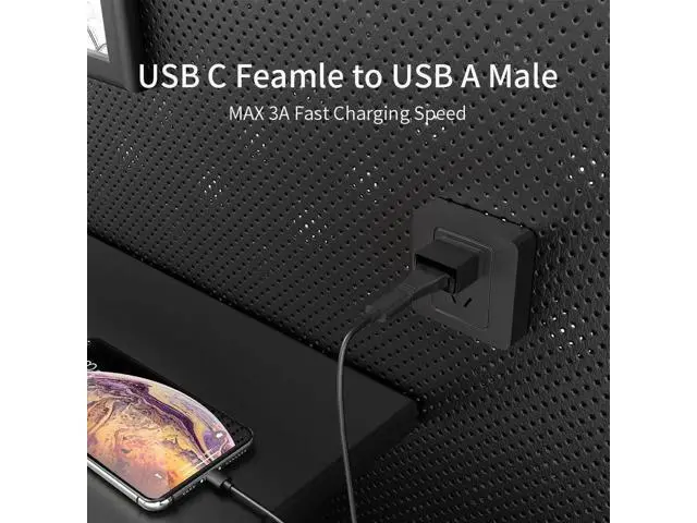 Alt view image 4 of 7 - 3 Pack USB 3.0 A Male to USB C Female Adapter, USB-A to Type C Charging Converter Compatible with iPhone 15 Series, Apple Watch Ultra, iWatch 8/7, AirPods, iPad, Samsung Galaxy S23/S24, Car Chargers &
