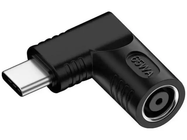 Alt view image 3 of 7 - 90 Degree Right Angle DC 7.9*5.4mm 20V Input to USB-C Output Power Charging Adapter Compatible with Lenovo ThinkPad Original Laptop Power Supply