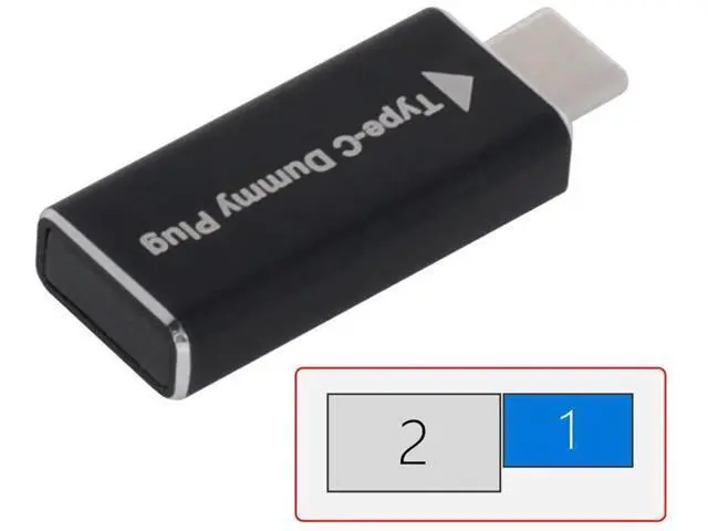 Alt view image 4 of 6 - USB-C Dummy Plug Virtual Display Emulator, CY USB C Virtual Display Adapter 1080P@60Hz Compatible with Windows Mac OSX Linux Desktop Laptop
