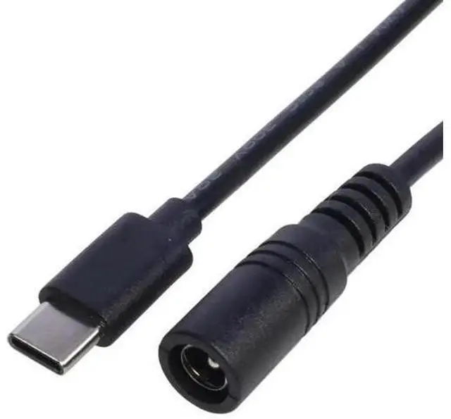 Main image of USB-C Male to DC 5.5×2.1mm Female Power Conversion Cable, Type-C to 5521 Barrel Jack Adapter Cord for DC Power Supply Conversion