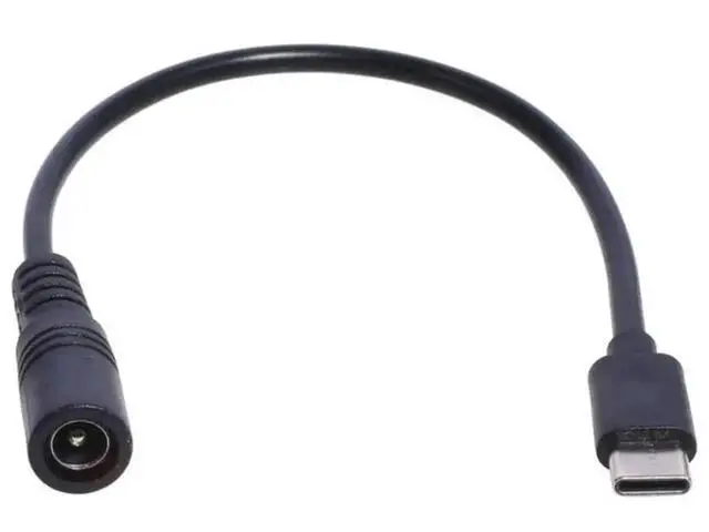 Alt view image 2 of 3 - USB-C Male to DC 5.5×2.1mm Female Power Conversion Cable, Type-C to 5521 Barrel Jack Adapter Cord for DC Power Supply Conversion