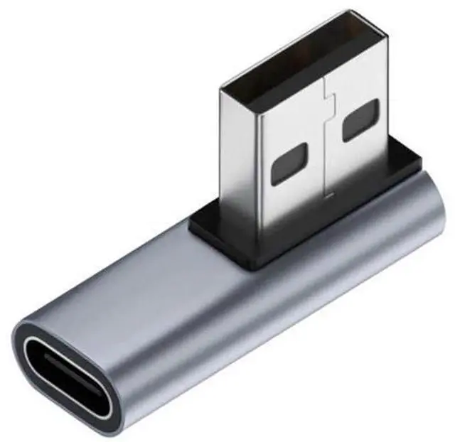 Main image of Low Profile 90 Degree Right Angled USB-C Female to USB 3.0 A Male Adapter, 5Gbps High Speed Data Converter for Laptop Desktop PC
