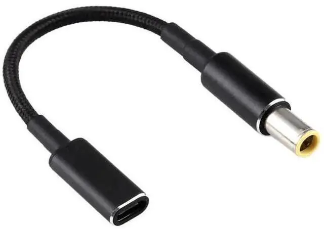 Main image of 100W PD Nylon Braided DC 7.9×0.9mm to USB-C Fast Charging Converter Cable, 18.5V-20V Input